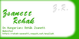 zsanett rehak business card