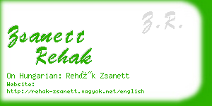 zsanett rehak business card